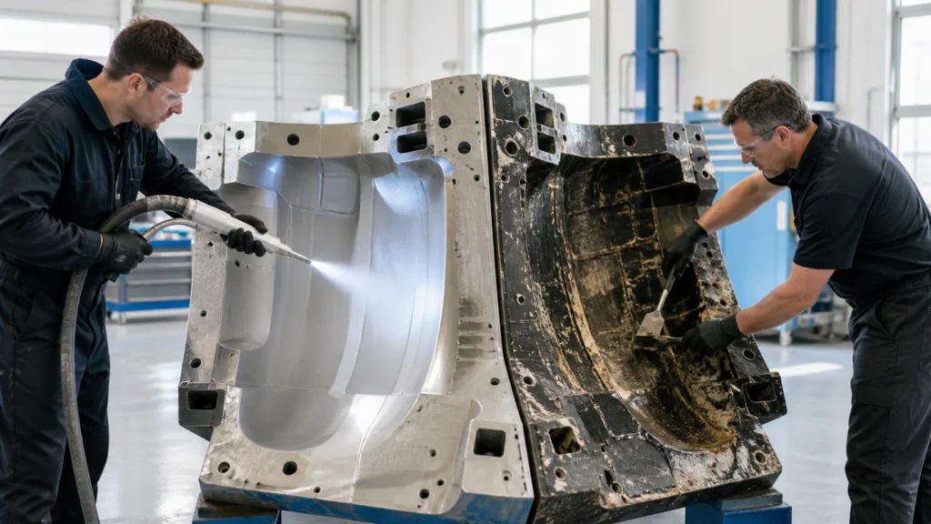 Composite Tool Cleaning: Dry Ice Vs. Manual Scraping