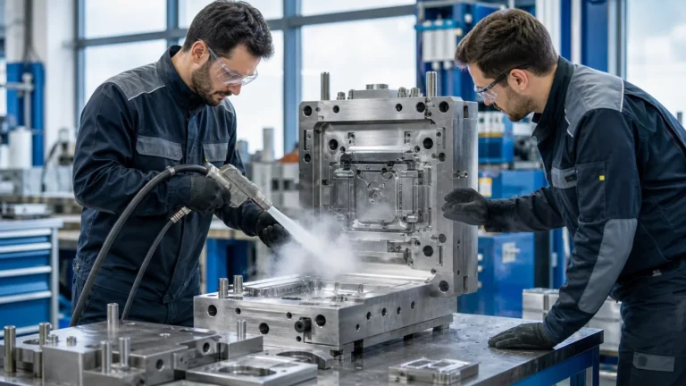 Dry Ice Blasting for Effective Injection Mold Cleaning
