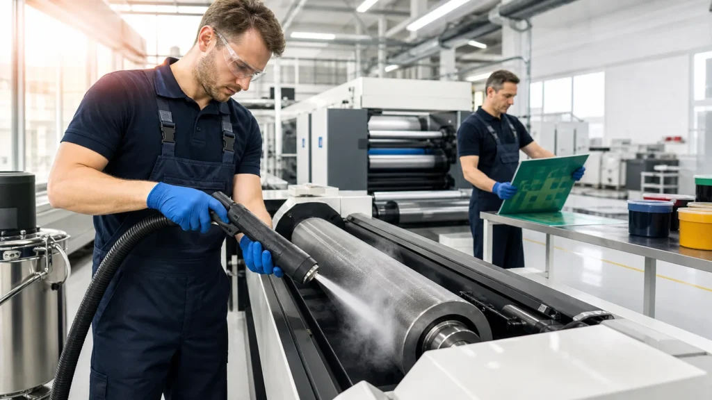 understanding-flexographic-press-featured Understanding Flexographic Press Cleaning Between Production Runs