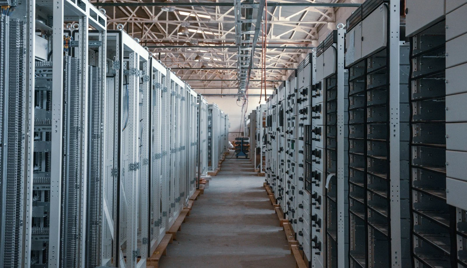 Electrical control cabinets used as an equipment planning reference